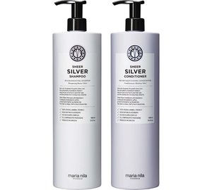 maria nila Sheer Silver Bundle Shampoo 1000 ml & Conditioner 1000 ml