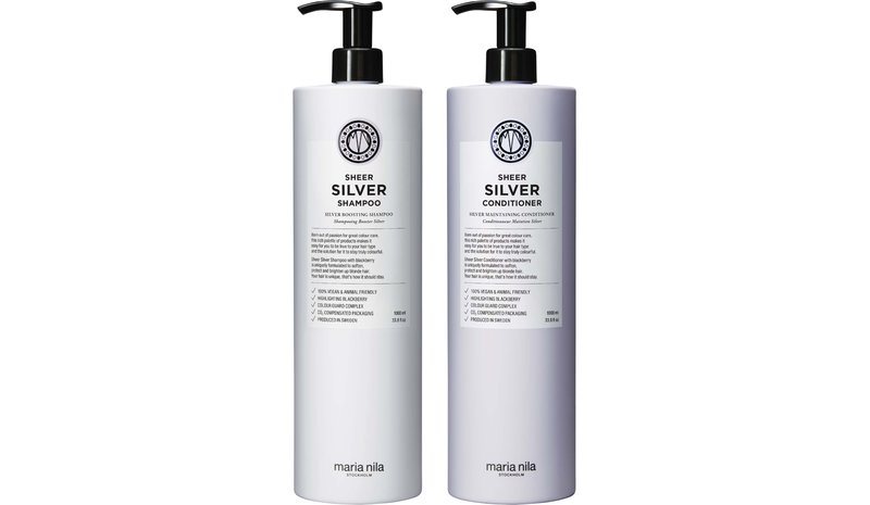 maria nila Sheer Silver Bundle Shampoo 1000 ml & Conditioner 1000 ml