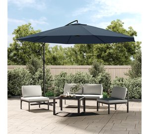 vidaXL Aurinkovarjo cantilever 3,5 m sininen