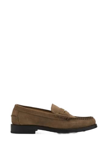 Mango Split Leather Moccasin - Brown - 46 – kuva 1/3