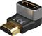 Pro plus - HDMI - Angled Adapter 270° Vertical - Black – kuva 7