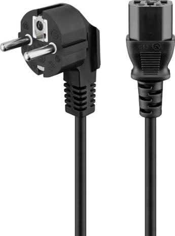 Pro Power cable C13 1x90° - Black - 2m – kuva 6/6