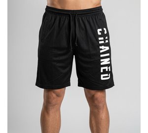 Chained Mesh Shorts Musta Valkoinen