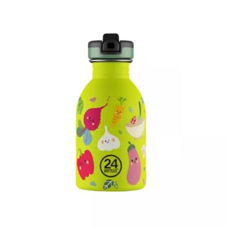 24Bottles - Urban Bottle - Veggie Friends - Lime - 250 ml