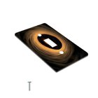 1kpl Art Deco Kosminen Musta Aukko Seinänlevy - Uudelleenkäytettävä PC Materiaali - Ihanteellinen Makuuhuoneeseen., Vienas perjungimas