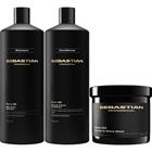 Sebastian Professional DarkOil Bundle Smooth and Shine Shampoo 1000 ml & Conditioner 1000 ml & Mask 500 ml