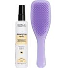 Tangle Teezer Curly Bundle Detangling Cream Spray 150 ml & Naturally Curly Detangler Purple