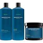 Sebastian Professional Twisted Bundle Elastic Curls Shampoo 1000 ml & Conditioner 1000 ml & Mask 500 ml