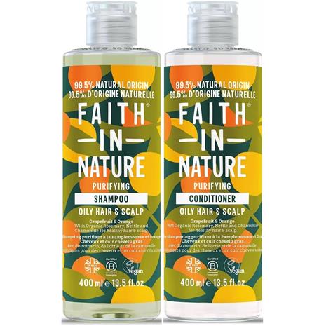 Faith In Nature Bundle Grapefruit & Orange Shampoo 400 ml & Conditioner 400 ml