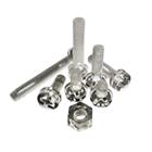 50 sarjaa akryyli kirkas muovi nylon M320mm pyöreä phillips ruuvi pultti + mutteri