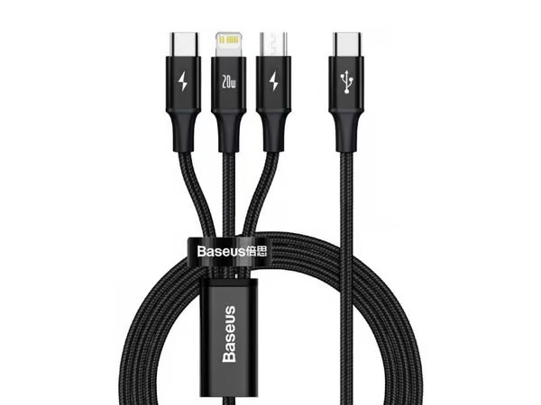 Baseus Rapid 3-in-1 USB cable – kuva 5/8