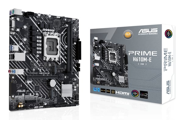 ASUS PRIME H610M-E-CSM LGA1700 microATX MB 2xDDR4 4xSATA 2xM.2