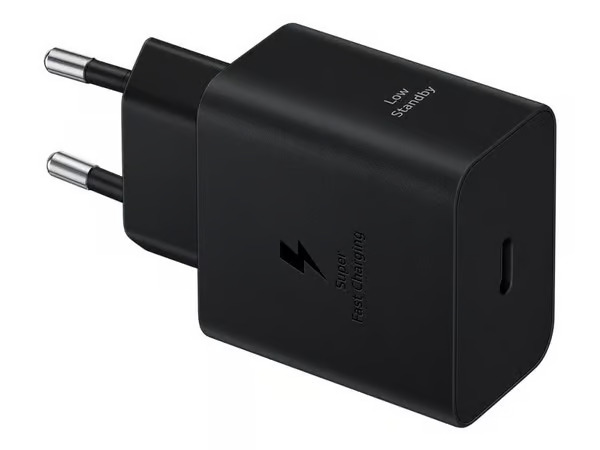 Samsung 45W -verkkovirtalaturi + USB-C kaapeli, Musta