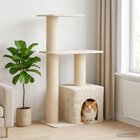 vidaXL Kissanpuu sisaliraapimispuilla Kerma 133 cm