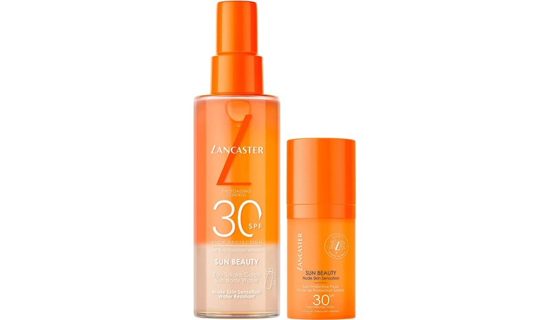 Lancaster Sun Beauty Sun Protective SPF30 Bundle Face Fluid 30 ml & Sun Water 175 ml