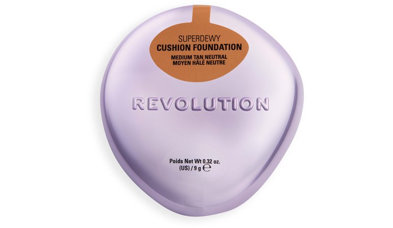 Revolution Beauty London Superdewy Cushion Foundation Medium Tan Neutral