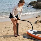 vidaXL SUP-käsipumppu, jossa on mittari Musta 24 x 7,5 x 58 cm PP
