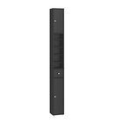SoBuy Kylpyhuonekaappi BZR34-II-SCH Musta 20x180x20cm MDF Säädettävät hyllyt