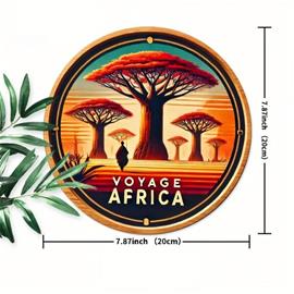Vintage Afrikka Puinen Seinätarra