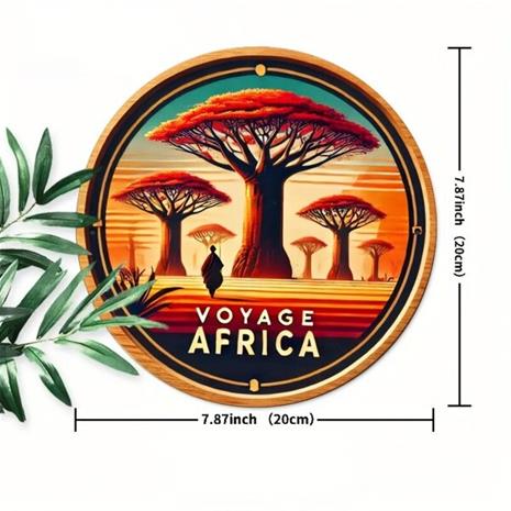 Vintage Afrikka Puinen Seinätarra