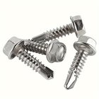 100kpl #8 Itseporautuvat Ruuvit, Ruostumaton Teräs Hex Pää, #8 × 3/4?4,2 × 19 mm?