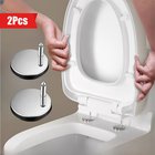 2 kpl WC-istuimen kansitarvikkeet, yleiskäyttöiset kiinnitysosat.