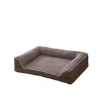 Ortopedinen Muistivaahto Koiranpeti - Vedenpitävä, Liukumaton Pohja, Pestävä Päällinen Kokoisille Roitille, P 74*53*17cm