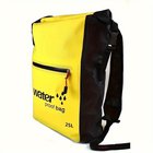 25L PVC Kuivapussi Reppu - Täysin Vedenpitävä Urheilukassi Kiipymiseen, Lauttailuun, Melontaan, Patikointiin, Pyöräilyyn, Geltona