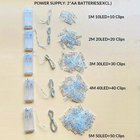 LED-valoklipsit paristoilla, 2M 20LED+20Clips