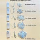 LED-valoklipsit paristoilla, 4M 40LED+40Clips