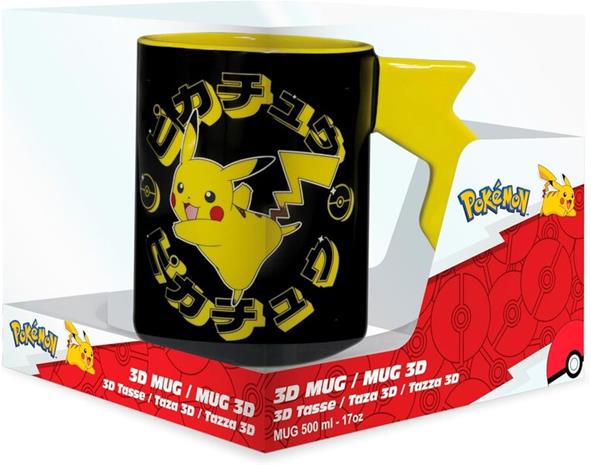 POKEMON - Mug 3D handle - Pikachu lightening bolt