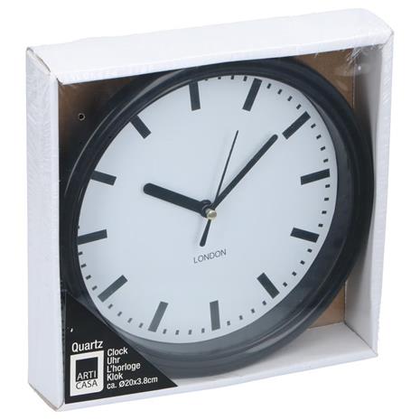 Pieni seinäkello 20cm - Hopeinen kehys