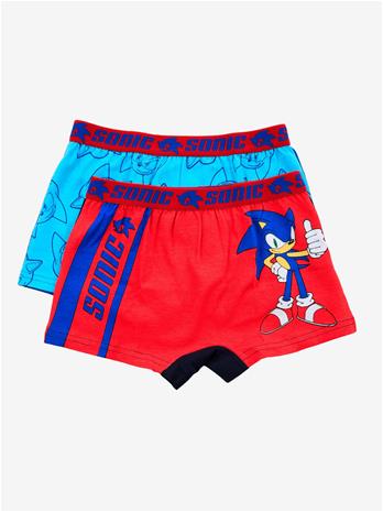 Sonic Boxer Alushousut 2-pack, Moniväriset, 122