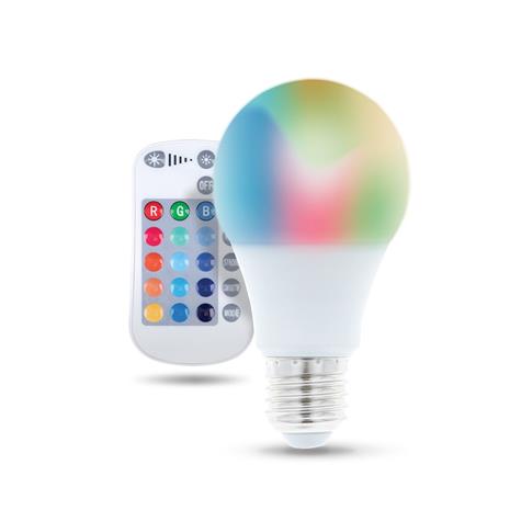 Forever LED-lamppu E27 A60 RGB kaukosäätimellä