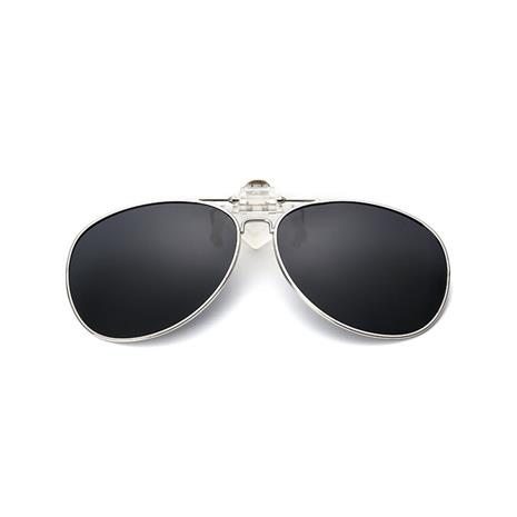 Clip-on Aviator Aurinkolasit - Musta väri, Aurinkolasti