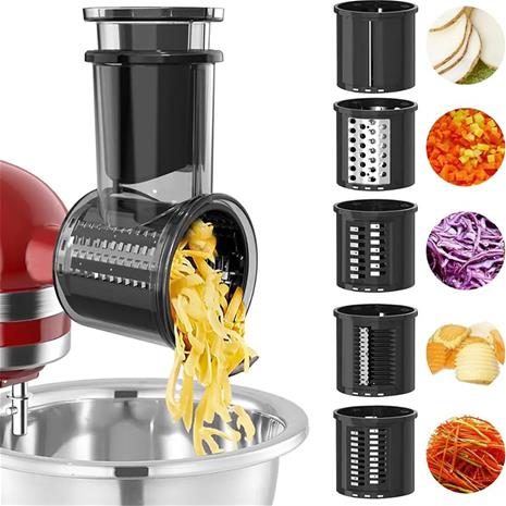 Vihannesten viipalointi ja raastin 5 kappaletta KitchenAid keittiökoneelle – kuva 6/6