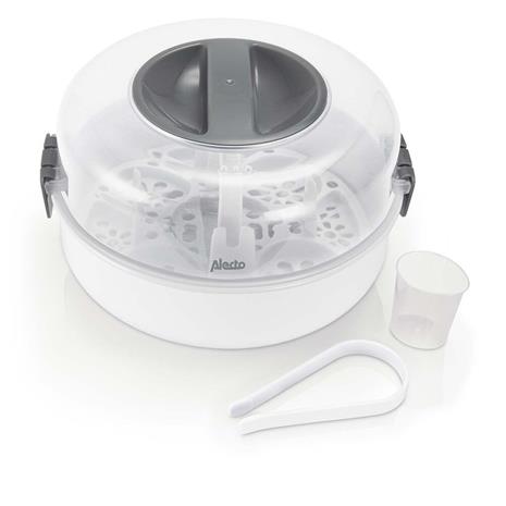 Mikroaaltosterilointilaite tuttipulloille höyrytoiminnolla, mahtuu 4 x 150 ml:n pulloa – kuva 7/7
