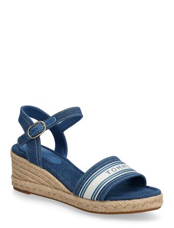 Tommy Hilfiger Mid Wedge Espad Webbing - Blue - 41