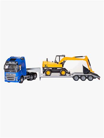 EMEK Volvo Lowloader & Grävare Blå - Blue - ONE SIZE