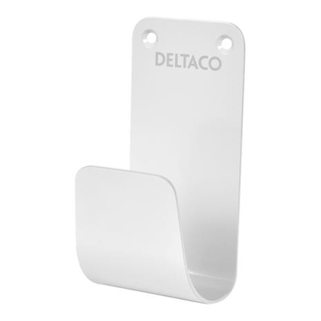 Deltaco E-charge Cable Hook Stainless Steel SS304 white