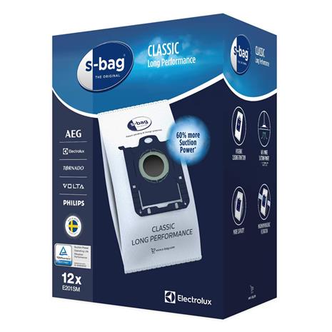Electrolux S-Bag E201SM Classic Long Performance 12 kpl pölypussi