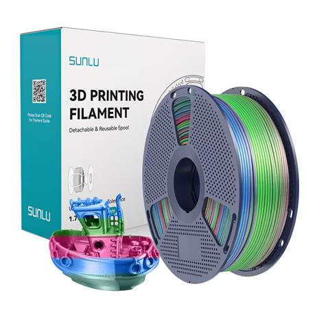 Sunlu PLA+ silkkifilamentti (Rainbow) 06