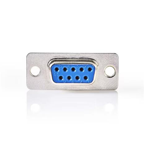 Nedis D-Sub Chassis Mount | D-SUB 9-Pin Female | Silver | Box