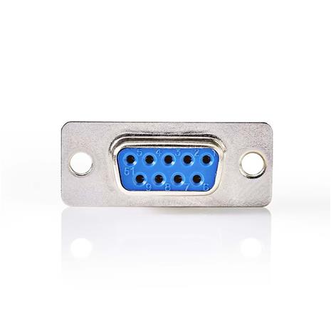 Nedis D-Sub Chassis Mount | D-SUB 9-Pin Female | Silver | Box