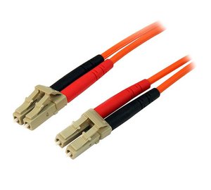 StarTech.com 1m Fiber Optic Cable - Multimode Duplex 50/125 - LSZH Fiber Jumper Cord - LC/LC