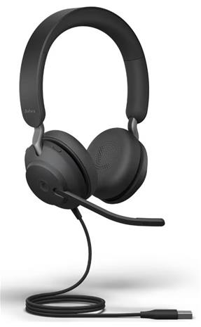 Jabra Evolve2 40 SE MS Stereo -kuulokemikrofoni, musta