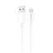 USB-A - micro USB latauskaapeli 2A, 1 m, valkoinen – kuva 3