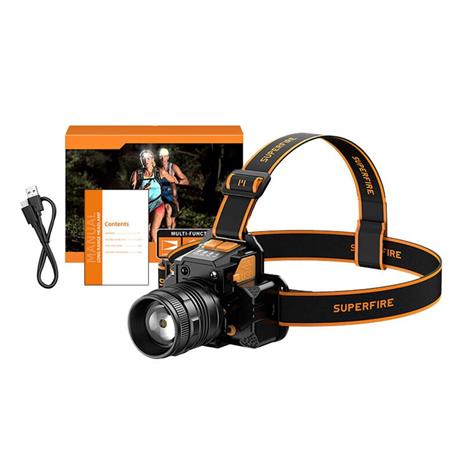 Superfire Headlight HL58 350lm USB