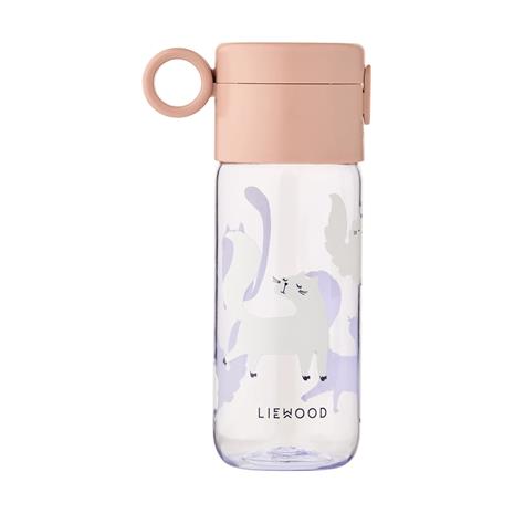 Liewood - Clemence Tritan Bottle - Cat / Warm lilac - 350 ml
