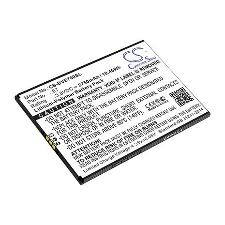 Blackview E7, puhelimen akku